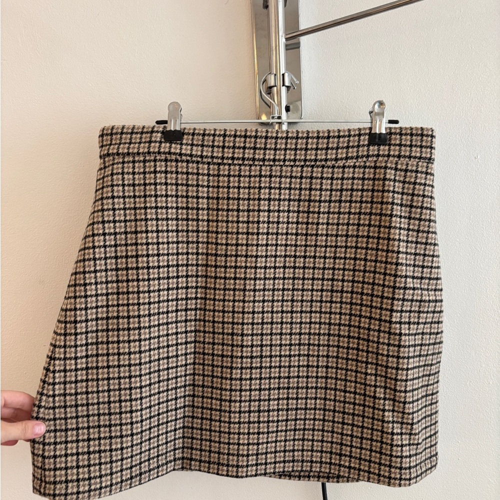 & Other Stories - Plaid Tan Skirt